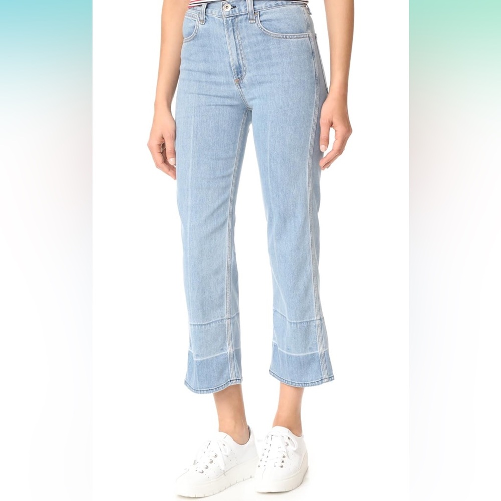 Rag & Bone/JEAN Women's Lou Straight Crop Jeans, Tivoli 28 29
